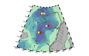 Figure that shows Cruise track and deployment locations of Argo floats